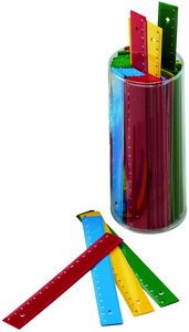 REGLAS FAIBO PLASTICO OPACAS 16cm B/100