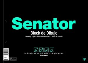 BLOC DIBUJO SENATOR Fº PROL. 2TAL 150g