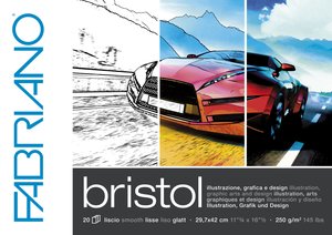 BLOC DIBUJO FABRIANO BRISTOL ENC. A3