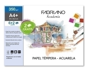 LAMINAS ACUARELA FABRIANO A4+ B/6