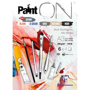 BLOC DIBUJO CLAIR.PAINT ON MULTIT.A3 COL
