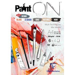 BLOC DIBUJO CLAIR.PAINT ON MULTIT.A4 COL