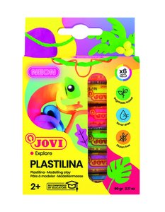 PLASTILINA JOVI 90 BARRA NEON EST.6