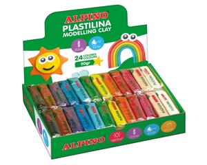 PLASTILINA ALPINO STANDARD 50.GR CAJA 24