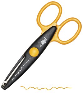 TIJERAS FAIBO DENTADA NARANJA
