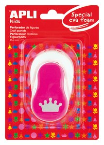 TALADRO GOMA EVA APLI CORONA ROSA