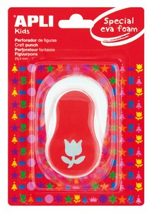 TALADRO GOMA EVA APLI TULIPAN ROJO