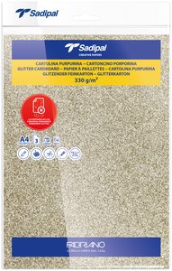 CARTULINA PURPUR.A4 SADIPAL ORO P/3