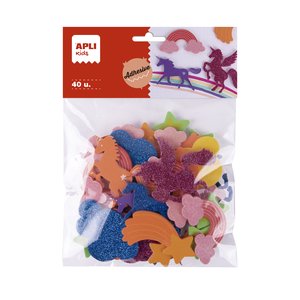 GOMA EVA APLI F.ADH.UNICORNIOS B/40