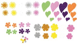 GOMA EVA FIXO ADHES. PURP. FLORES Y CORA