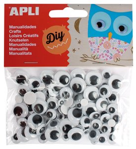 OJOS MOVILES APLI REDO. NEGRO B/100