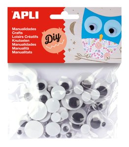 OJOS MOVILES APLI REDO. NEGRO B/75