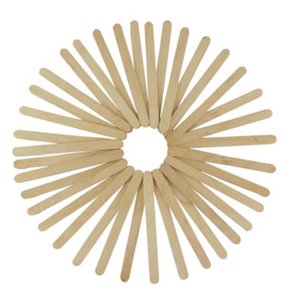 PALILLOS PLANOS NATURAL 11,4cm. PACK 50