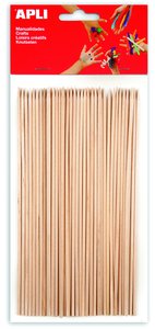 PALILLOS REDON. MADERA 20cm. B/50