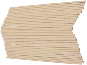 PALILLOS REDONDOS NATURAL 20cm. PACK 36