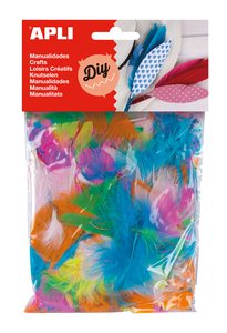 PLUMAS APLI PEQUEÑAS SURTIDO 14 gr.