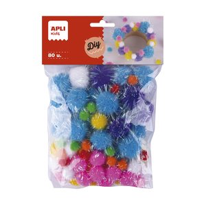 POM POM APLI GLITTER B/80