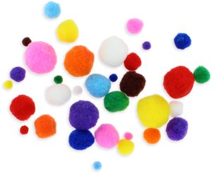 POM POM COLORES FIXO SURTIDOS PACK 100