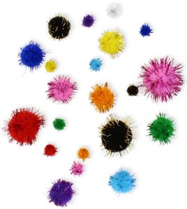 POM POM COLORES BRILLANTES PACK 100