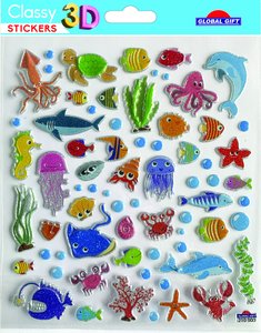 STICKERS ERIK Bl.1h. CLASSY 3D ANIMALES