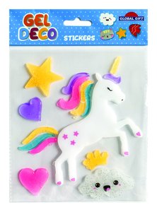 STICKERS ERIK Bl.1h. GEL DECO UNICORNIO