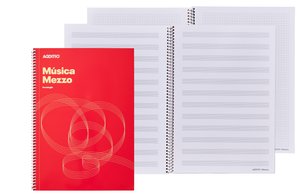 BLOC MUSICA ADDITIO MEZZO 12 PTG. A4