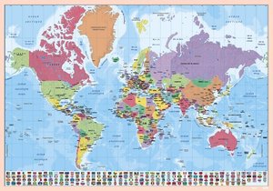VADE SOBREMESA ERIK ESCOLAR MAPA MUNDO