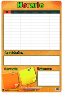 LAMINA ESCOLAR ERIK HORARIO ESCOLAR