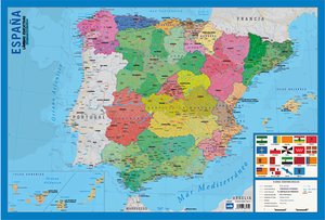 LAMINA ESCOLAR ERIK MAPA ESPAÑA