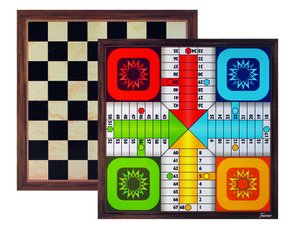 TABLERO PARCHIS 4 AJEDREZ DE 40 Cmts