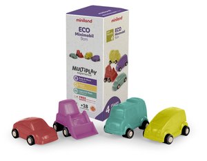 JUEGO MINILAND MINIMOBIL 9 CM 4 PZ