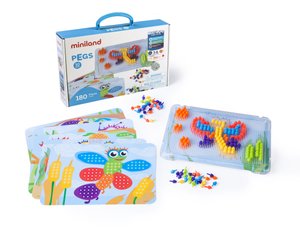 JUEGO ED.MINILAND PEGS 10 MM (3-6 años)