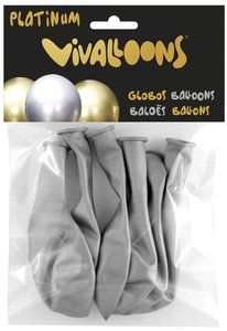 GLOBO PLATINUM PLATA BOLSA DE 6