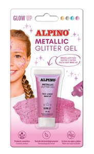 MAQUILL.ALPINO GLITTER MET. ROSA B/1