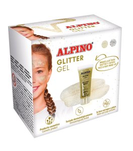 MAQUILL.ALPINO GLITTER MET. ORO E/6