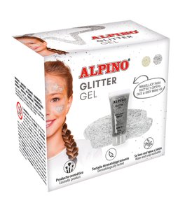 MAQUILL.ALPINO GLITTER MET. PLATA E/6