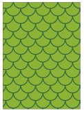 BOLSA DISFRAZ 56x70 IMPRESA ONDAS VERDE