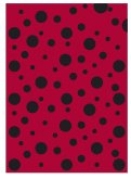 BOLSA DISFRAZ 56x70 IMPRESA TOPOS NEGRO