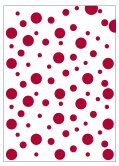 BOLSA DISFRAZ 56x70 IMPRESA TOPOS ROJO
