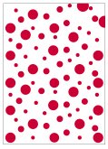 BOLSA DISFRAZ 65x90 IMPR.TOPOS ROJO