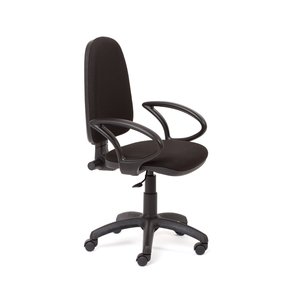 SILLA ROCADA RD-930/4 NEGRO CON BRAZOS