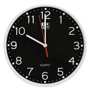 RELOJ PARED OXFORD CALM NEGRO 25 cm Ø