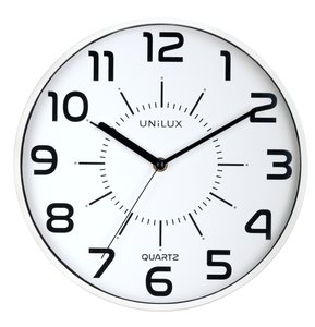 RELOJ PARED UNILUX POP BLANCO 28 cm Ø