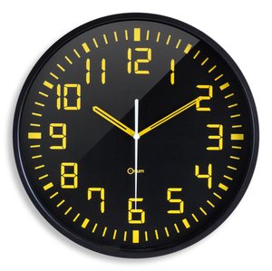 RELOJ PARED CEP ANALOGICO 30 CM NEGRO