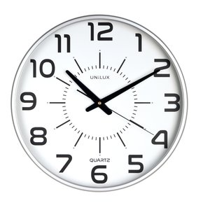 RELOJ PARED UNILUX MAXI POP 37,5 CM GRIS
