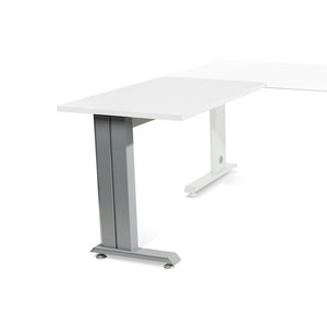 MESA ROCADA METAL ALA 100x60 ALUMINIO/BL
