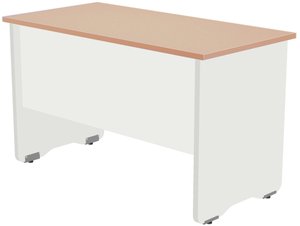 MESA ROCADA WORK  120x60 BLANCO/ROBLE