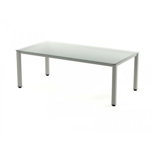 MESA ROCADA EXECUTIVE 200x100 AL/CRISTAL