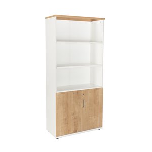 ARMARIO ROCADA C/P.BAJAS 195x90 BL/ROBLE