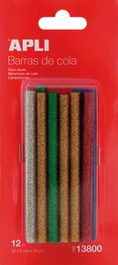 COLA TERMOFUSIBLE BARRA APLI GLITTER 12